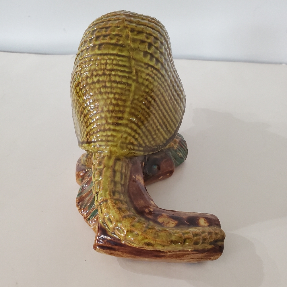 Ceramic Armadillo Figure 8.5L x 4.5H x 3.5"W 1996 No Cracks! Gag Gift! Unique! - Picture 7 of 15